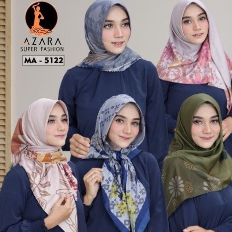 Fahmigal-  - Hijab Motif Oskara Square Jilbab Segiempat Motif Oskara