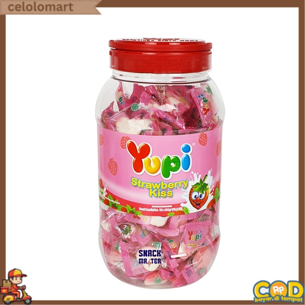 SIAP KIRIM Yupi Toples Strawberry Kiss / Bolicious MIX - Netto 300gr CLM