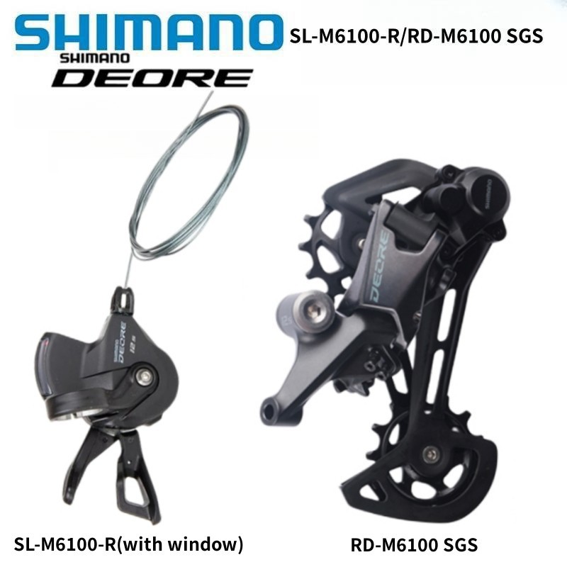 SHIMANO DEORE Shifter/Rear Derailleur SL-M6100 Kanan/ RD-M6100 SGS 12 Speed Untuk Sepeda Gunung MTB 