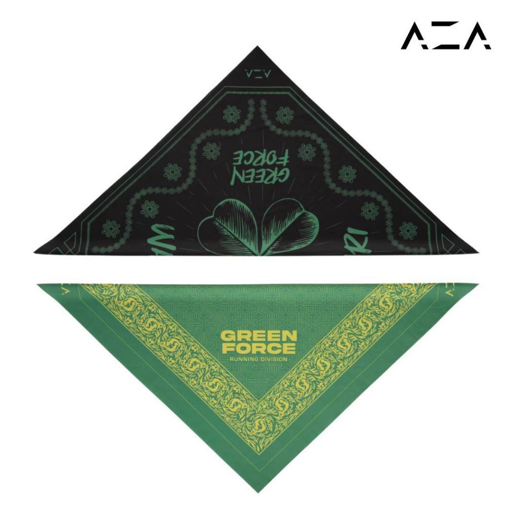 Bandana Lari Scarf Leher Green Force Run - Aksesoris Slayer Lari Pria Wanita