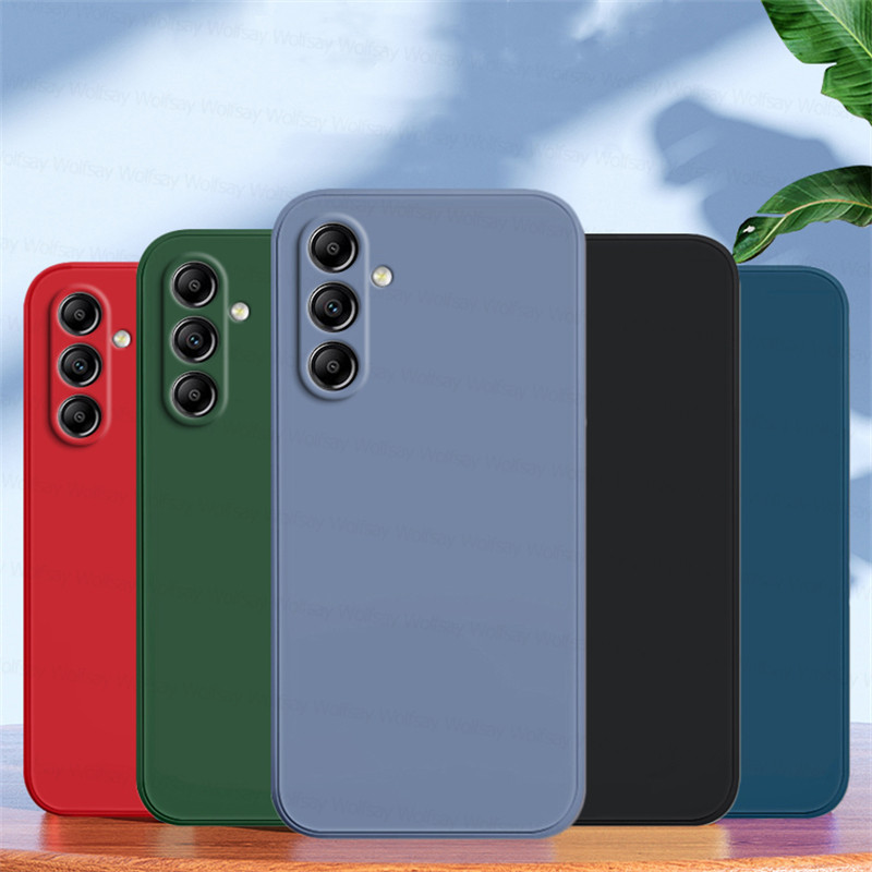 For Samsung Galaxy M14 5G Case Samsung Galaxy M14 5G Cover Shockproof Liquid Silicone TPU Phone Back