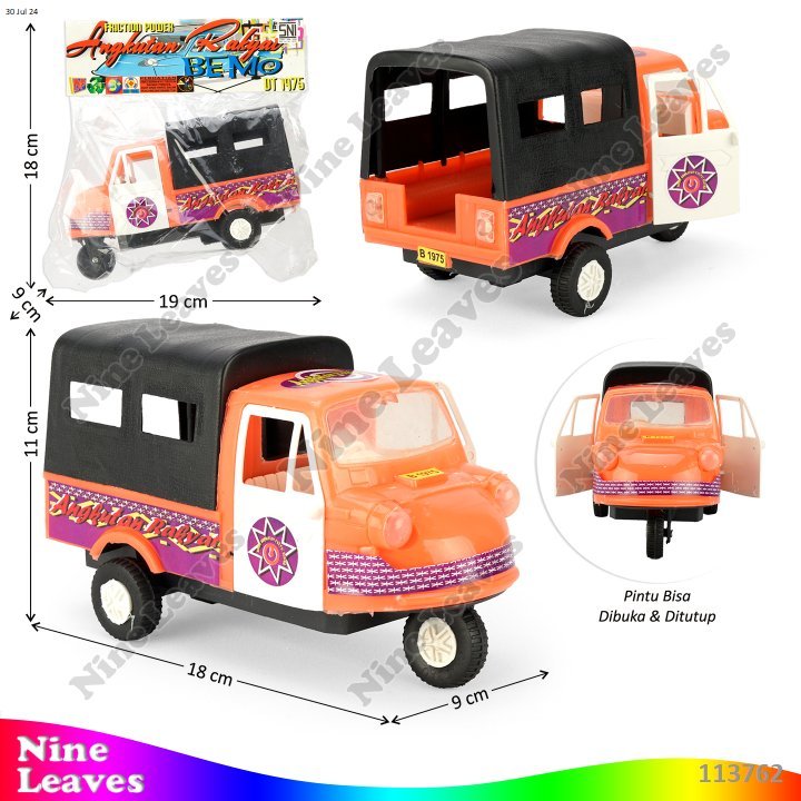 Mainan Anak Bemo Friction Angkutan Rakyat
