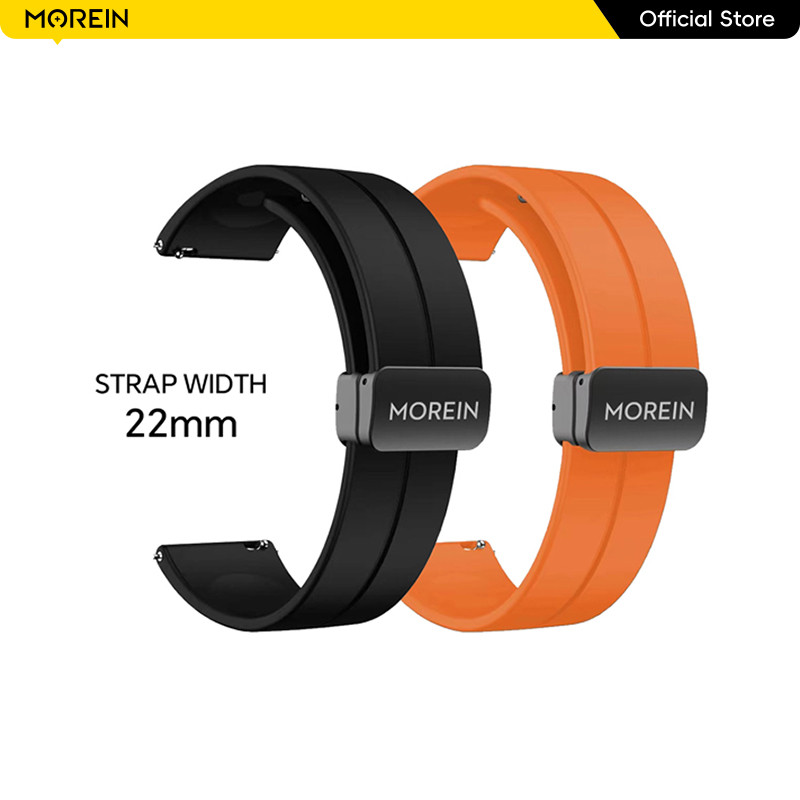 Morein Plus 22mm Silikon Magnetik Smartwatch Strap Tali Jam Untuk GPS/S1/R1/R2/Nova1/Rock1/GT1