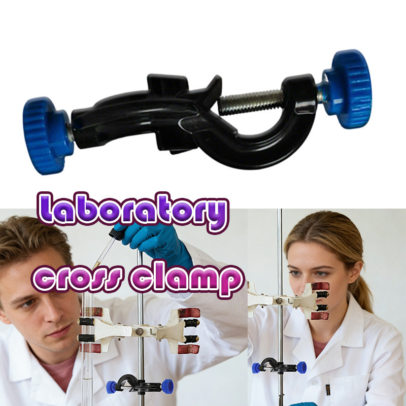 Laboratorium Klem Bosshead-Universal Stand Statif -Penjepit Batang Statif Penahan Klem Ring Corong P