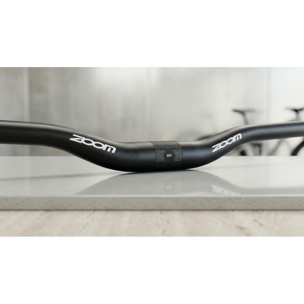 Zoom Handlebar Stang clamp diameter 35 x 740 rise 20 mm untuk 35mm XC AM enduro downhill alumunium n