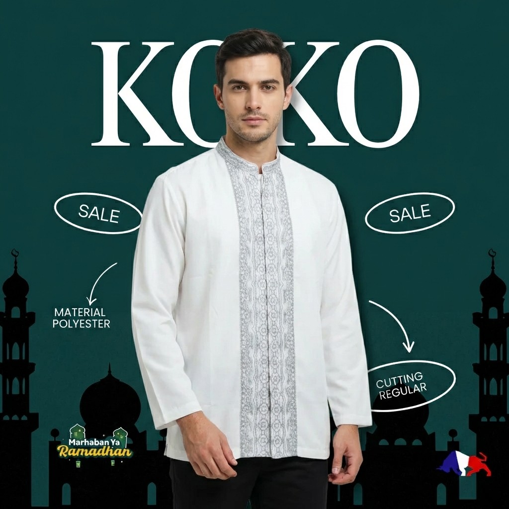 RICARDO Ricardo Koko Bordir Regular Fit – Polyester Material & Side Pocket 32521