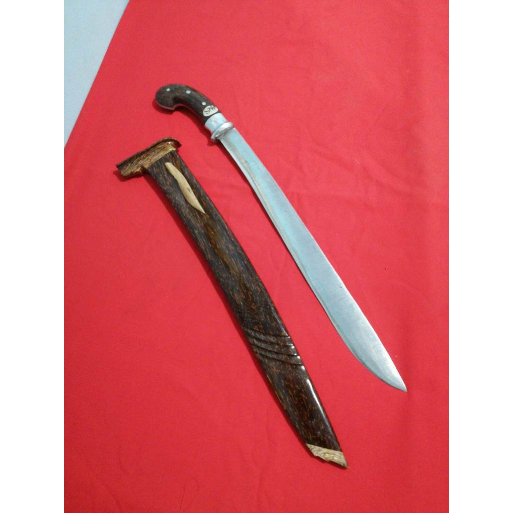Golok sembelih super tajam Panjang baja per fulltang kayu aren