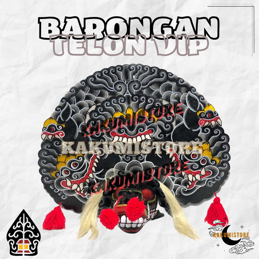 REKOMEN Barongan Telon VIP Barongan Pentas Kayu Premium Jamang Talang Uk 22 KK248