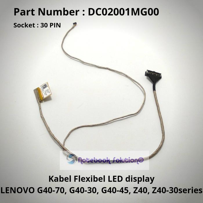 Forteza Shop Kabel Flexible LCD Lenovo G40 G40-30 G40-45 G40-70 Z40 Z40-30 (30PIN)