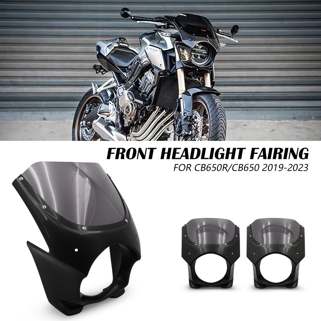 Windscreen Motorcycle Windshield Wind Deflectors Visor Screen Headlight Fairing For HONDA CB650R CB6