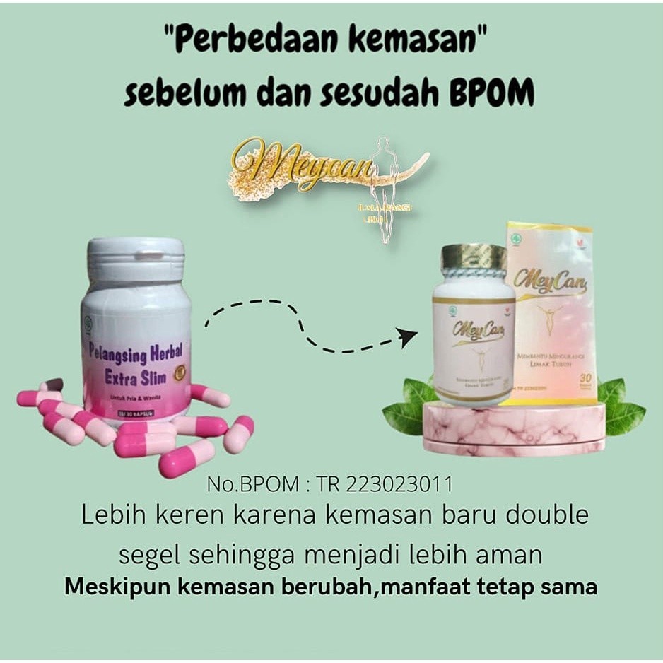 MEYCAN SLIMMING BPOM HERBAL EXTRA SLIM | OBT DIET | TIDAK LANGSING UANG KEMBALI | PELUNTUR LEMAK rea
