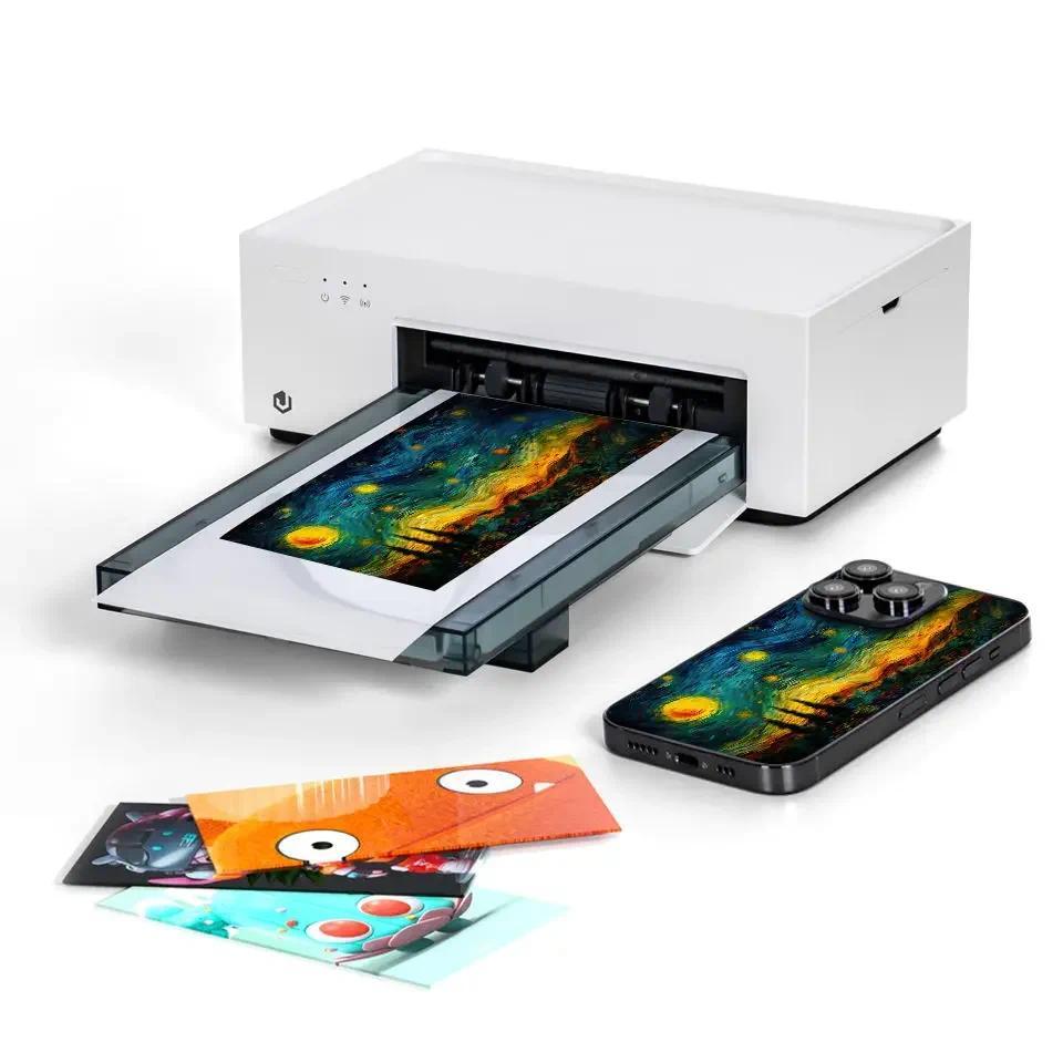 Small Photo Printer Customizable Mobile Phone Back Skin Sticker Printer for Film Cutting Machine Y C