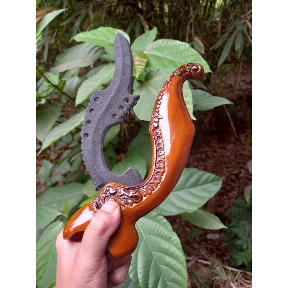 kujang sepuh mataram lengkap warangka ukir ukiran KJM1122