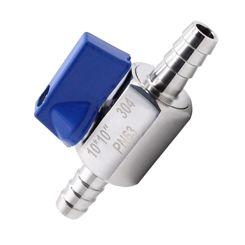 MINI Ball Valve Stainless Steel 10Mm Pagoda Adapter 304 Harde 2 Way Gas Ball Valve Pointed Mouth Min