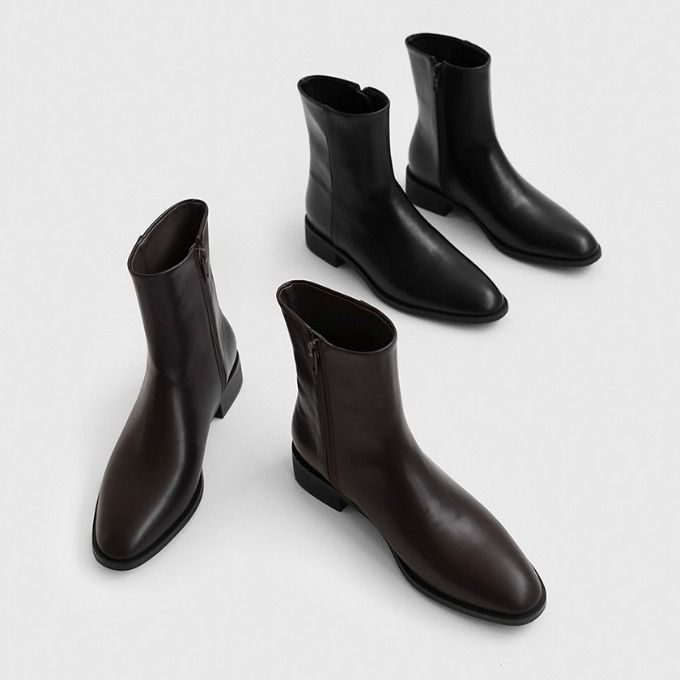 SAPPUN Faybel Round Ankle Boots (3.5cm) - Boots Wanita