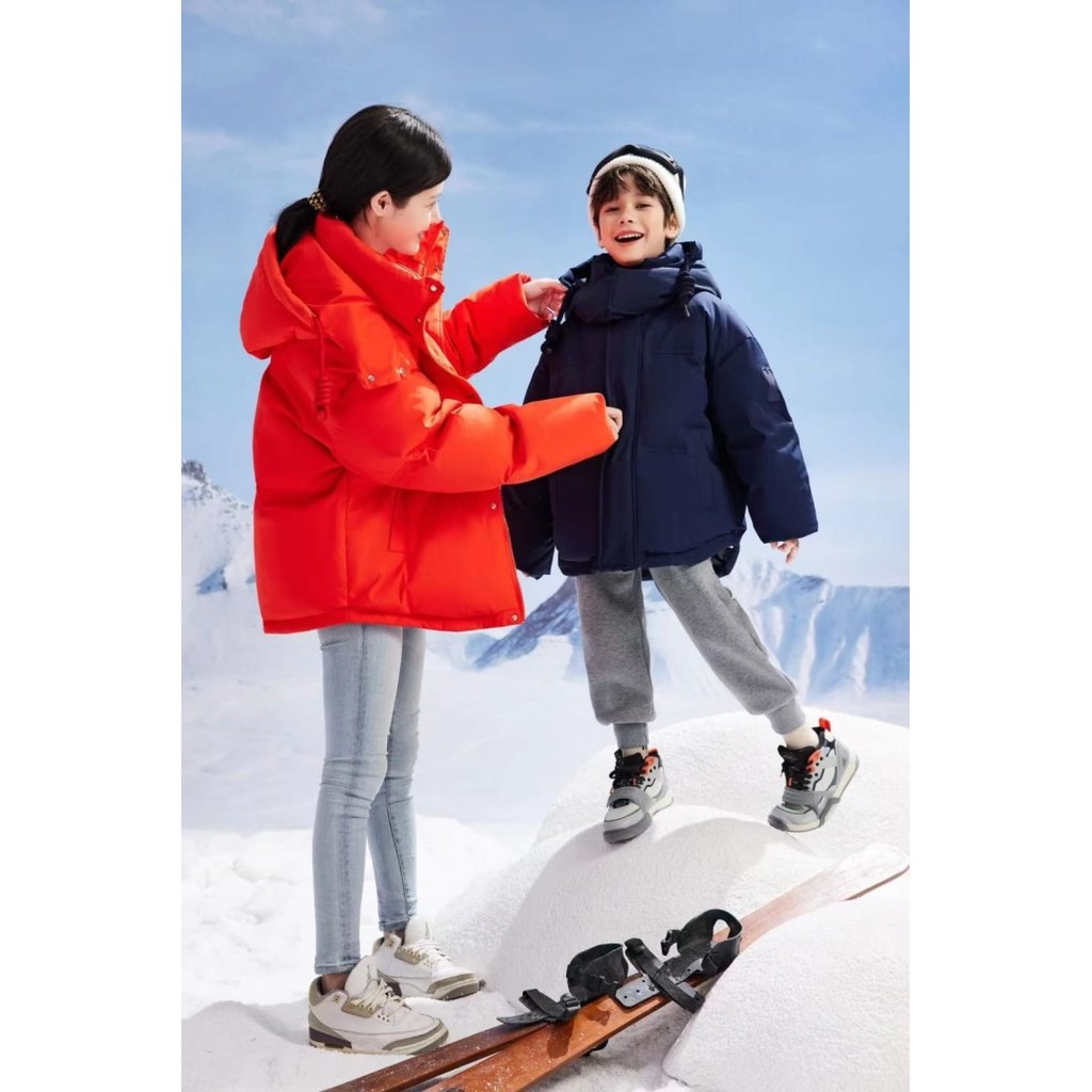Jaket Anak Laki-Laki Perempuan Musim Dingin Kids Winter Jacket Down Bulu Angsa Salju Tebal Hangat
