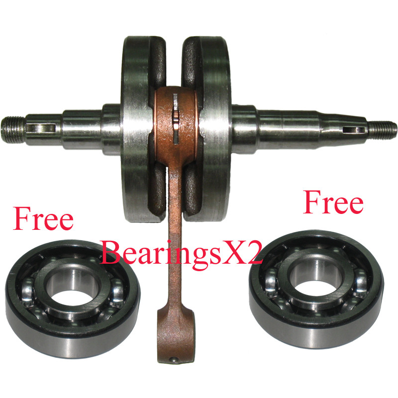 Suku Cadang Motor Crankshaft Assy Crank Shaft untuk Suzuki Qingqi Jincheng AX100 Dua Tak Set Batang 
