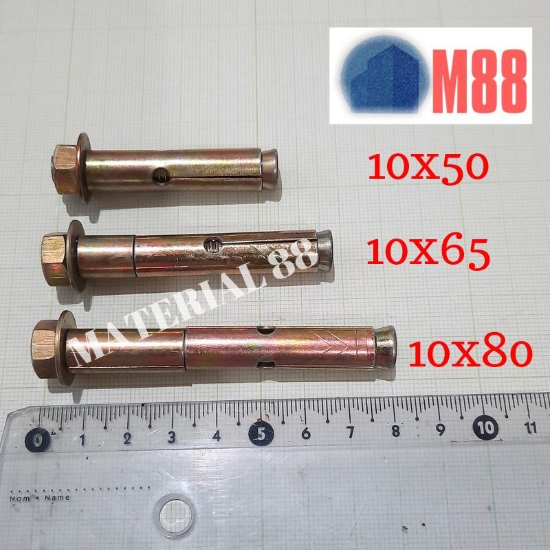 Dynabolt 10x50/ 10x65/ 10x80/ 10x105 Dinabolt Baut Ramset Dyna Bolt