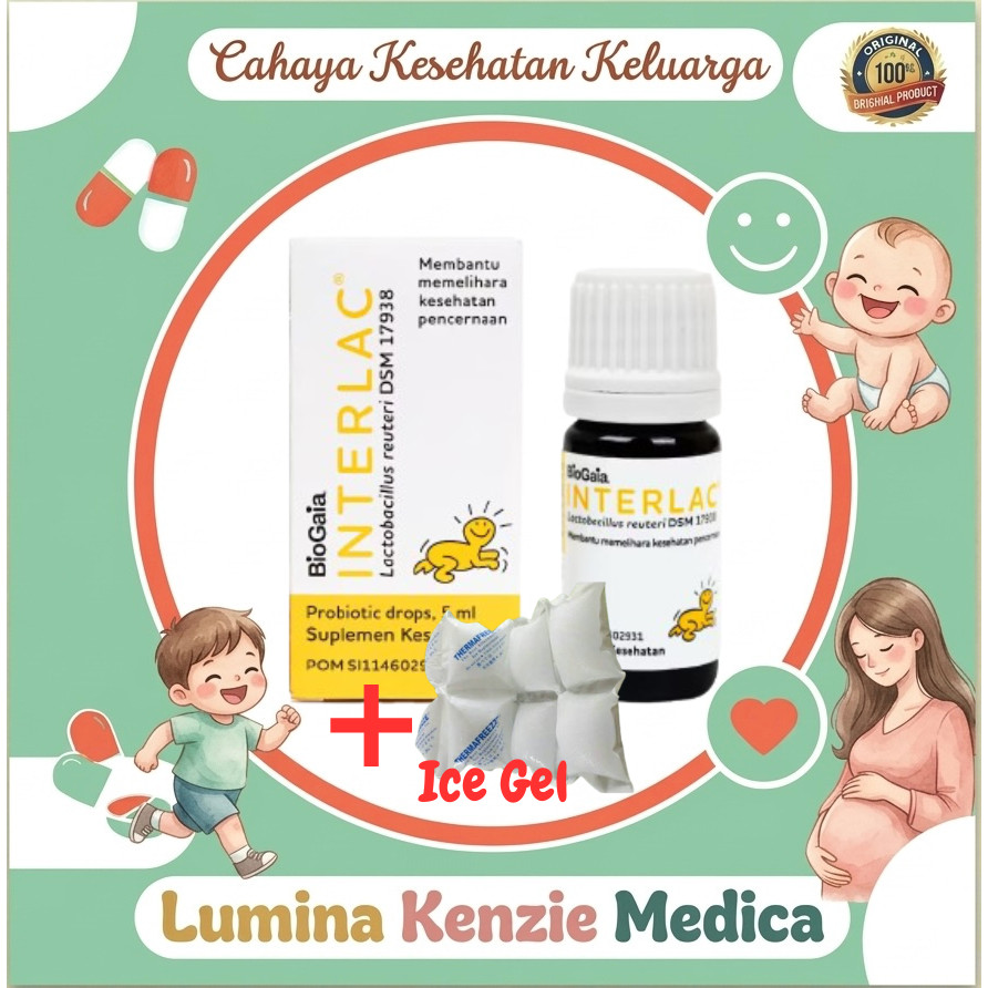 Interlac Drops Probiotik Free Ice Gel untuk BAYI - Interbat