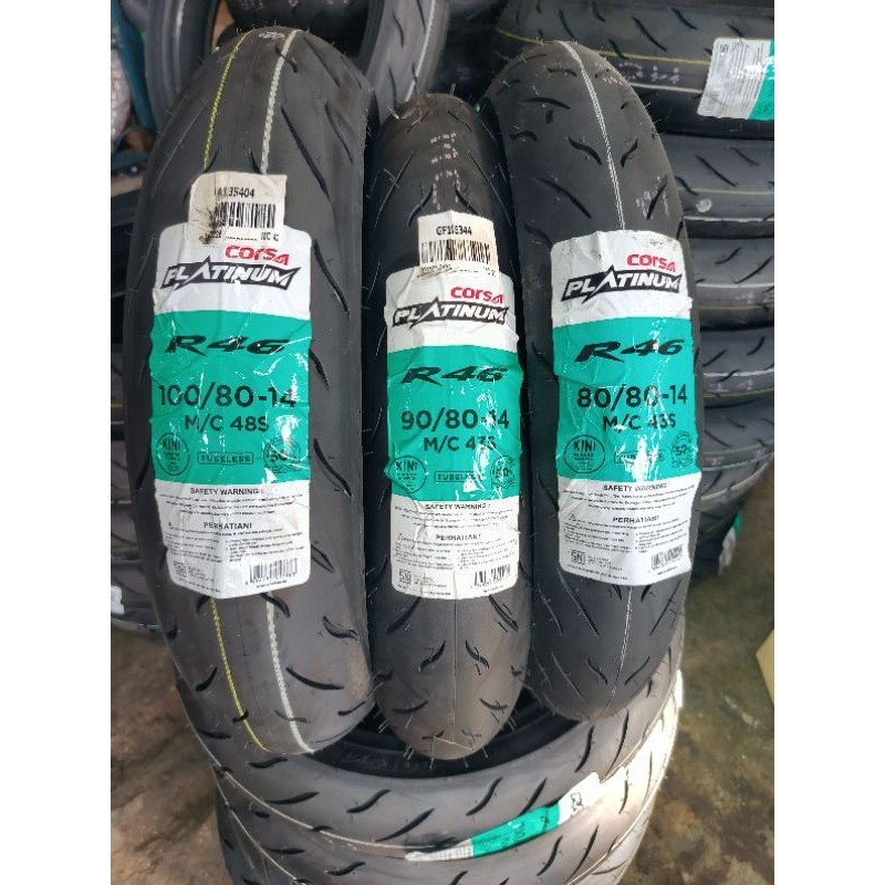 PAKET SEPASANG Ban Corsa Platinum R46 Soft Coumpound Race Tire/Ban Balap Racing Coumpound FREE PENTI
