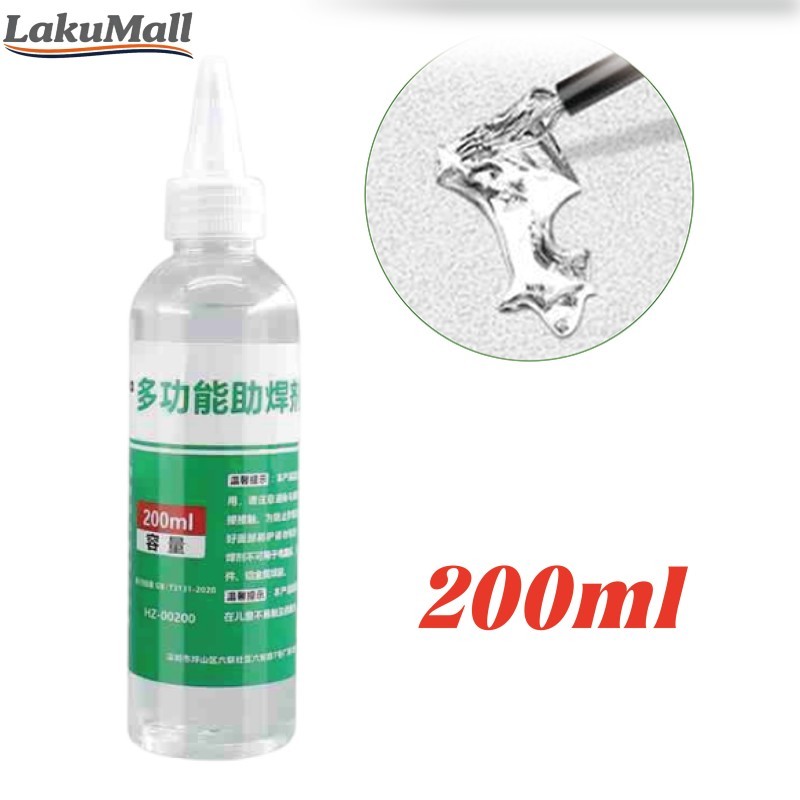 Flux Cair Solder 200ML Untuk Stainless Steel Baterai Nikel Kuningan Tembaga dan Besi Bearing