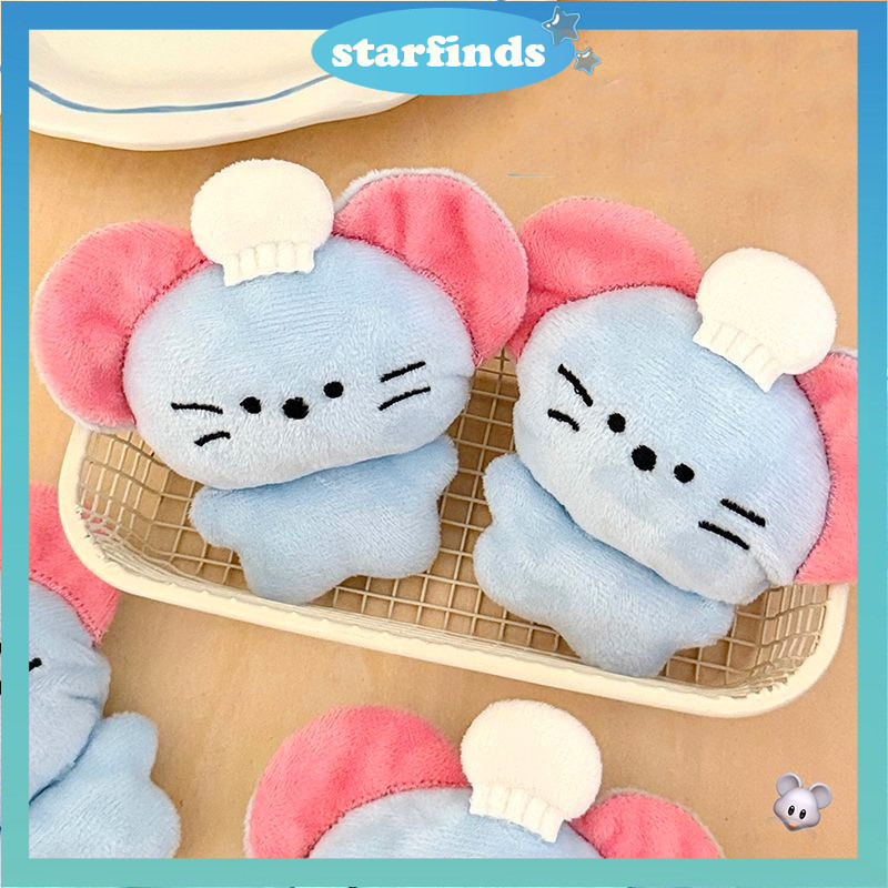 Ready-Gantungan Kunci Tikus Koki / Gantungan Boneka Tikus Rakus Lucu / Aksesori Tas / Hadiah Ulang T