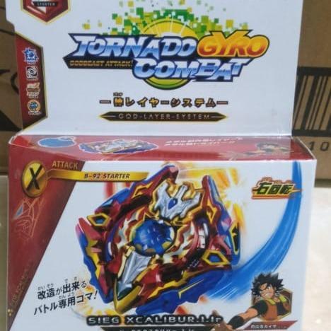 PROMO MAINAN BEYBLADE anak gangsing dengan ripcord dan launcher + GRIP MAINAN TERBARU toys - B92