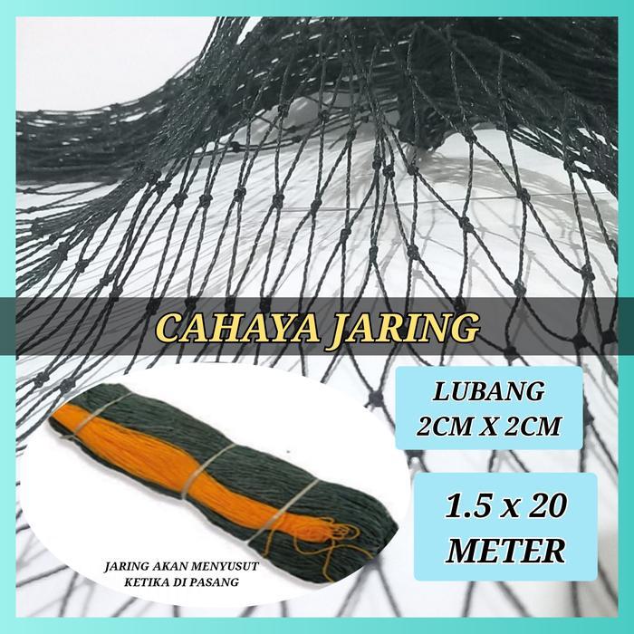 Jaring Ayam Pagar Ayam 1.5x20 Meter Lubang 2cmx2cm Jaring Kandang Ayam - 1.5x20 2cm x2cm