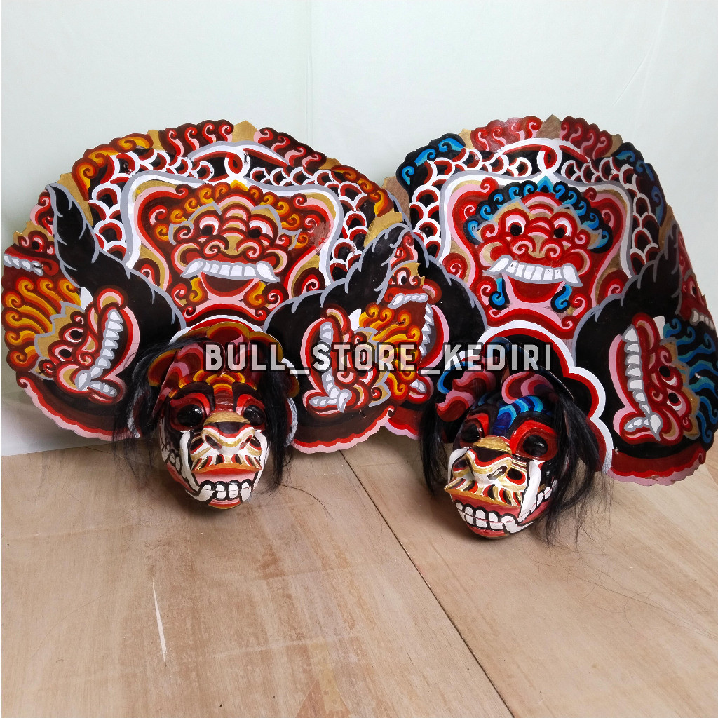 [ASLI KEDIRI] Barongan Telon Ukir Kayu Sengon Ukuran Besar Dan Tanggung