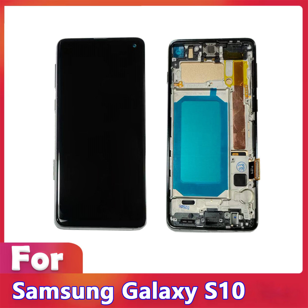 TFT Quality s10lcd For Samsung S10 SM-G973DS G973F G973U G973 LCD splay Tou Screen with Frame, For S