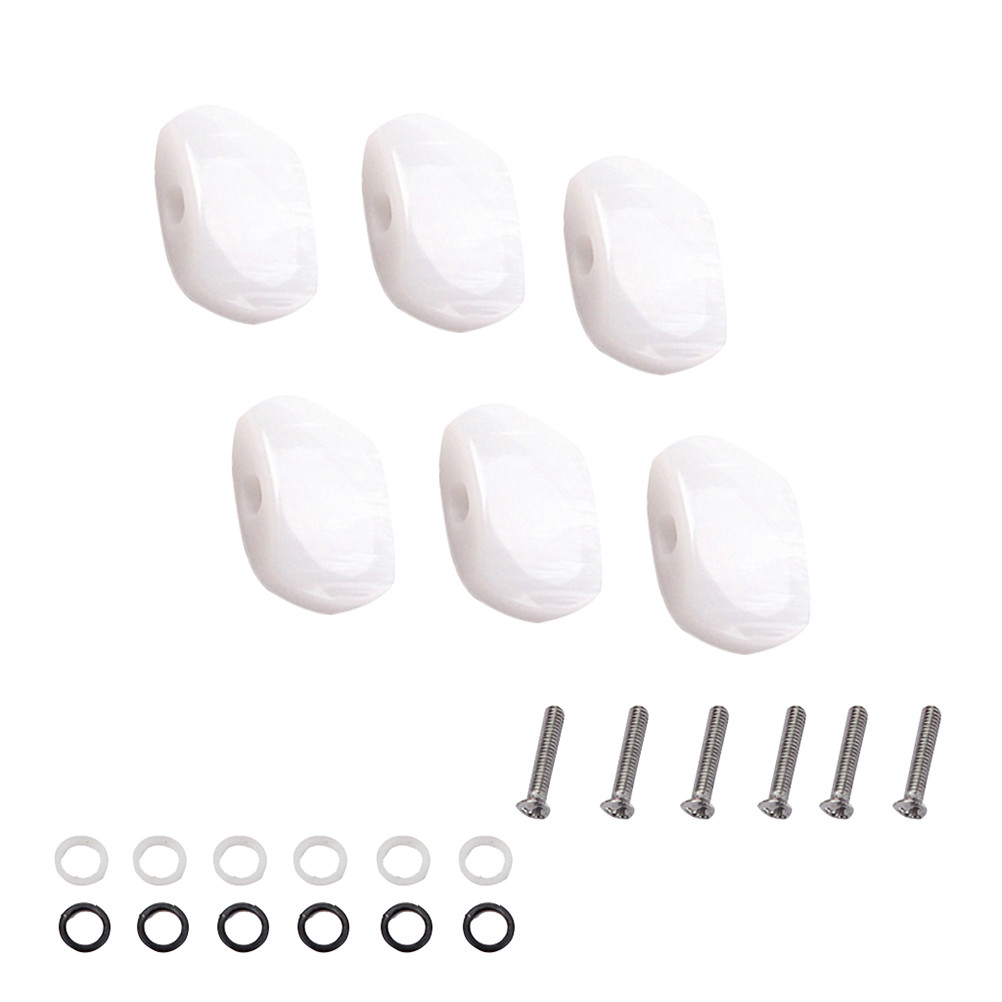 6pcs Guitar Tuning Pegs Sealed Machine Heads Locking Tuner String Tuning Peg Acoustic String Guide P