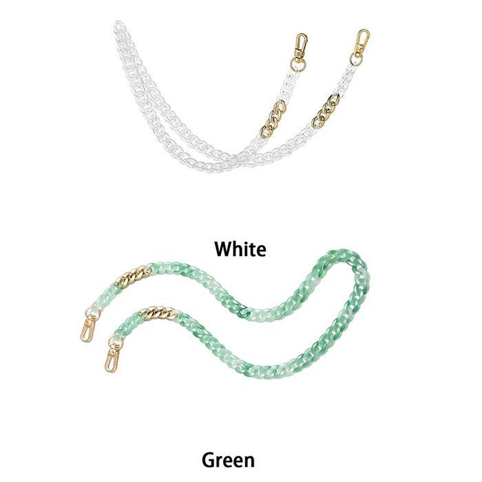 Fashion Masker Lanyard Transparan Rantai Anti-Lost Masker Wajah Kalung