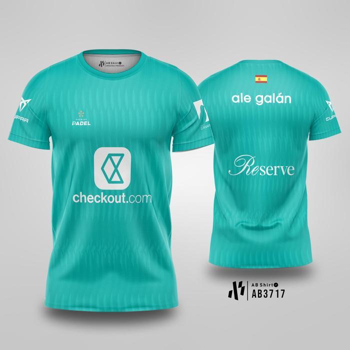 Baju Padel Jersey Padel Jersey Tennis Dryfit Premium Kaos Jersey Padel Ale Galán Premier Padel 2025