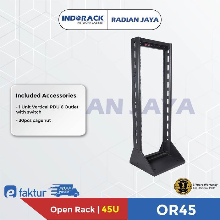 Indorack Open Rack 45U Rack Server 19" OR45 Rak Server 19"