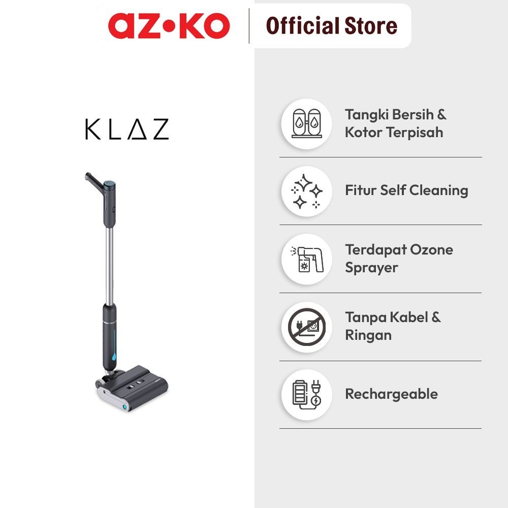 AZKO Klaz Vacuum Cleaner & Floor 4 In 1 - Hitam Alat Pembersih Vakum Cleaning Tool Vacum Cleaner Pen