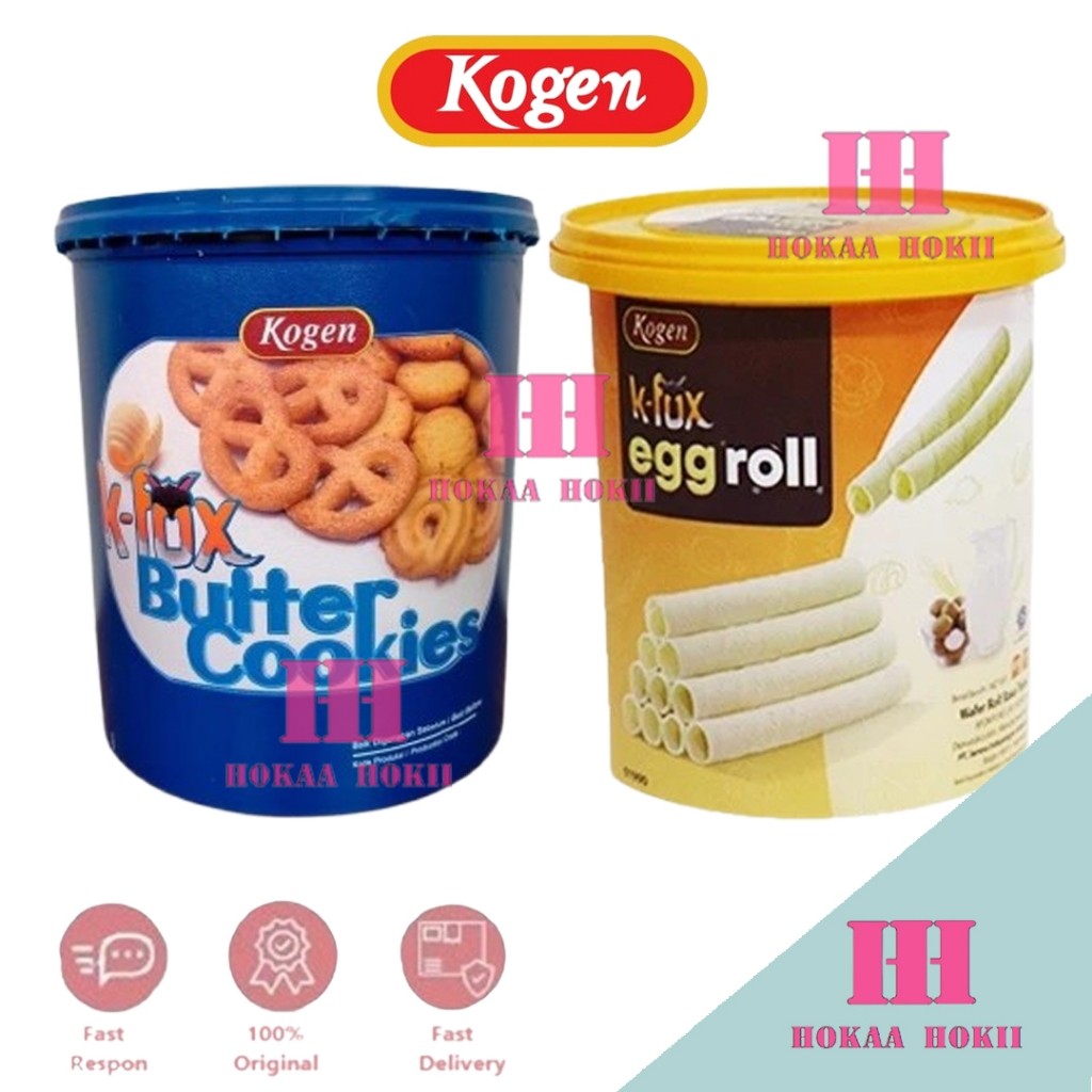 Kogen Wafer Egg Roll 200g - Kogen Butter Cookies 300g