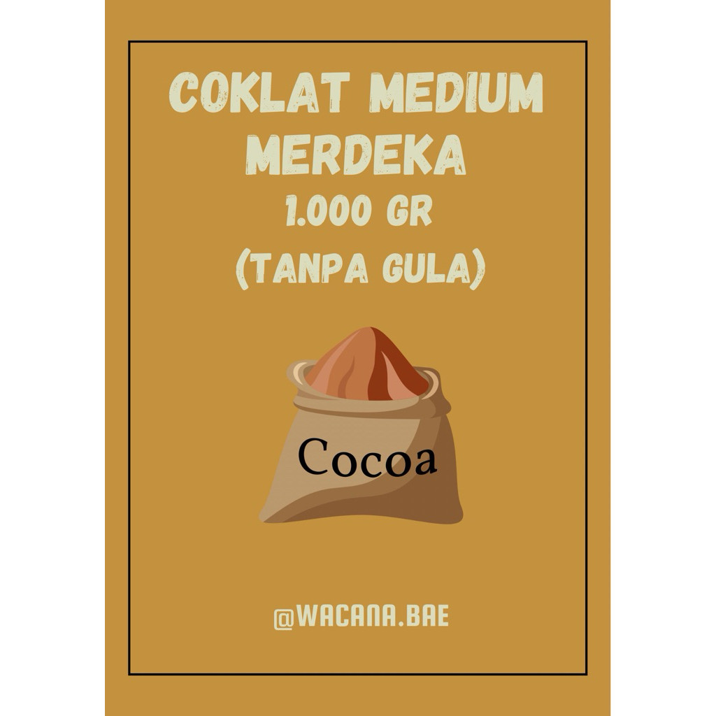 (Kaka's Kitchen) Bubuk Coklat MEDIUM Merdeka