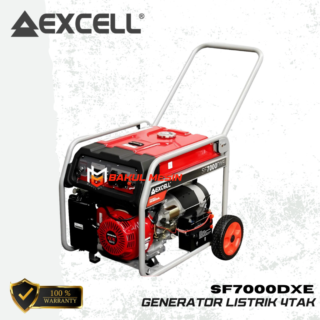 EXCELL GENSET SF 7000DXE GENERATOR LISTRIK 4tak SF7000DXE 5.5 KW