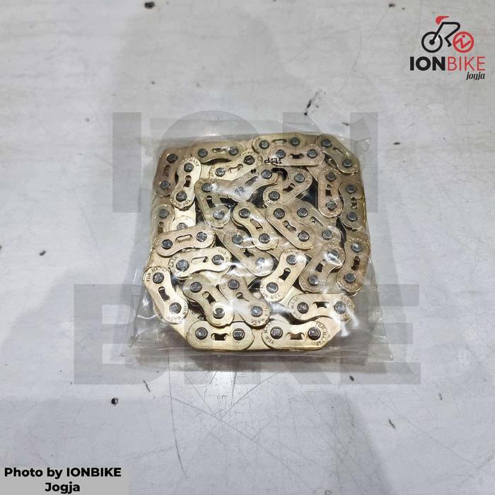Rantai YBN MK747 1 Speed Full Link Silver Gold Yaban MK-747 Sepeda BMX Fixie DJ Chain Rante Halflink