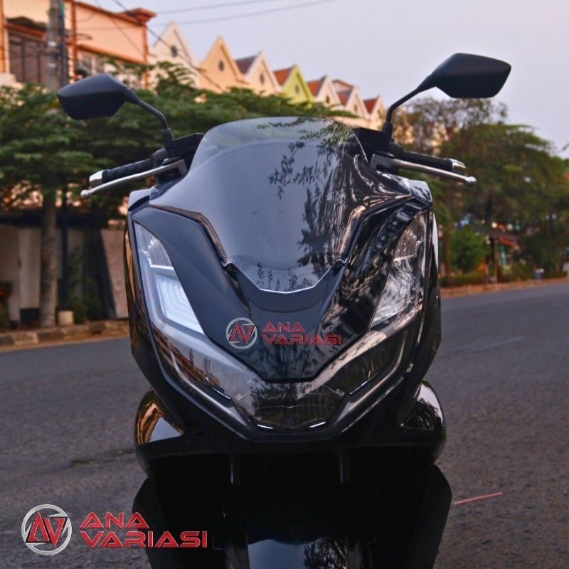 SUNMORNING    VISOR PCX 160 2021-2024 MODEL STANDAR WINDSHIELD HONDA PCX 160 STANDAR TAMENG DEPAN PC