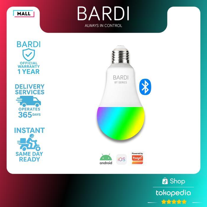 BARDI Smart LED BLUETOOTH BT 9W RGBWW Lampu Tidur  Bohlam