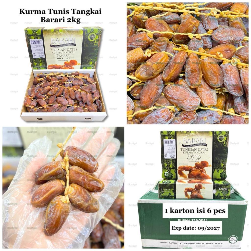 KURMA TUNISIA TANGKAI BARARI 2KG KURMA 2KG KURMA TUNISIA 2KG CEMILAN SEHAT FOOD BOOSTER HAMPERS HAJI