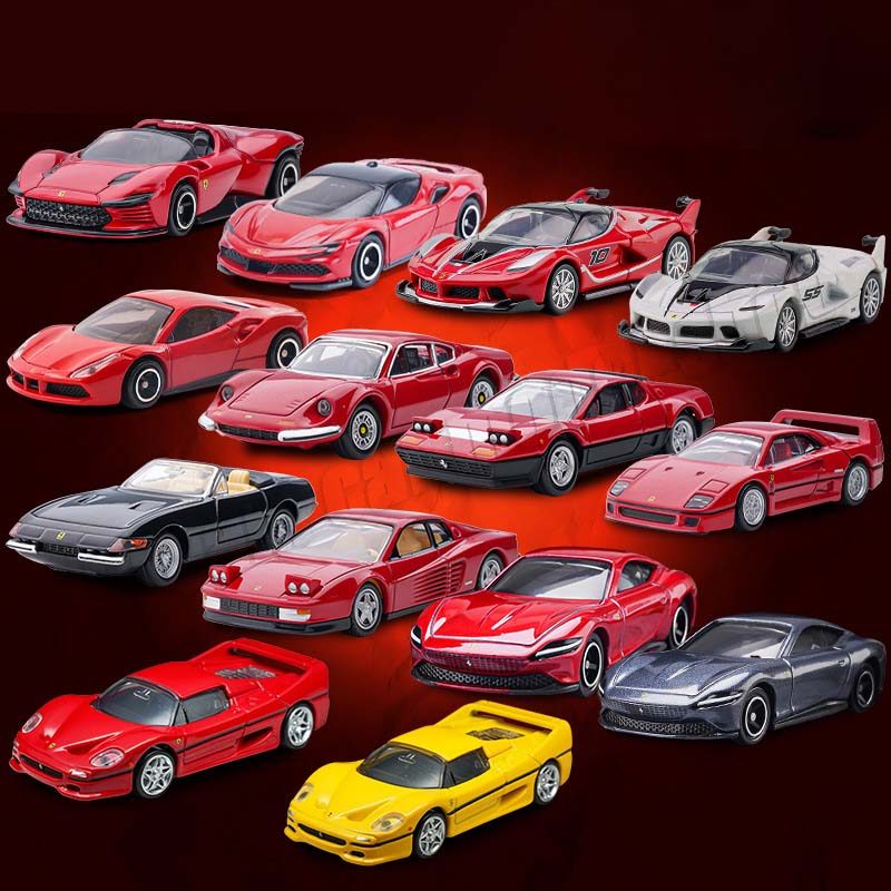 TOMICA 1:64 Ferrari Series e-cast Alloy Car Model Toys Collectible Holiday Gift,Ferrari SP3,F50,F355