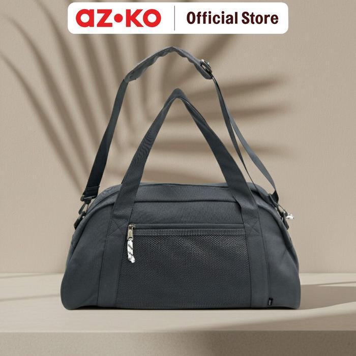 AZKO Passport Ripley Tas Duffle Duffle Bag Tas Travel Tas Gym Tas Olahraga Travel Bag - Abu-abu