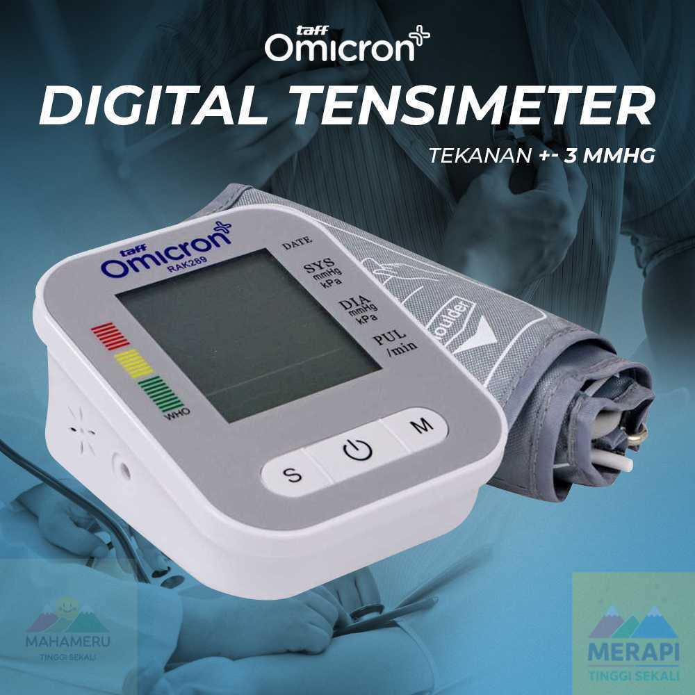 TaffOmicron Tensimeter Digital Pengukur Tekanan Darah Bahasa Indonesia - RAK289