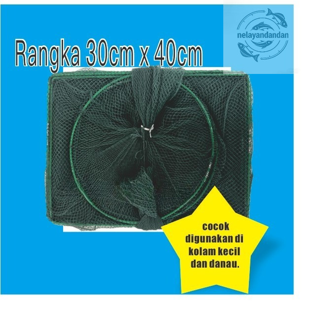 Bubu Naga Hijau 4m – Murah | Kuat Perangkap Lipat Udang, Kepiting, Lobster, Rangka Baja Anti Karat