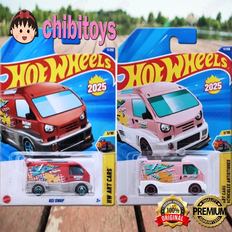 Hot Wheels Kei Swap Merah Pink Mattgabe Diecast Mobil Van