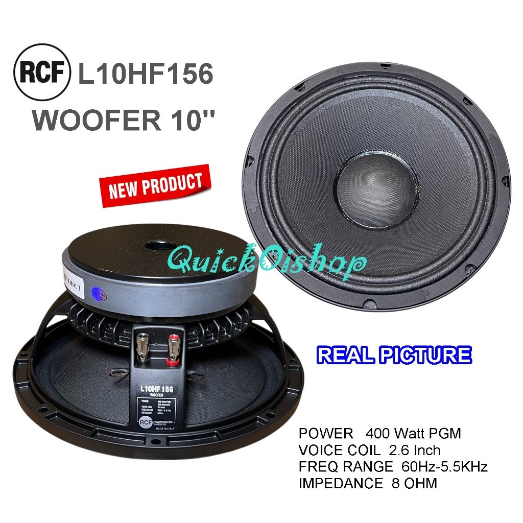 Component Speaker 10 Inch L10HF156 RCF 10" Coil 2.6"