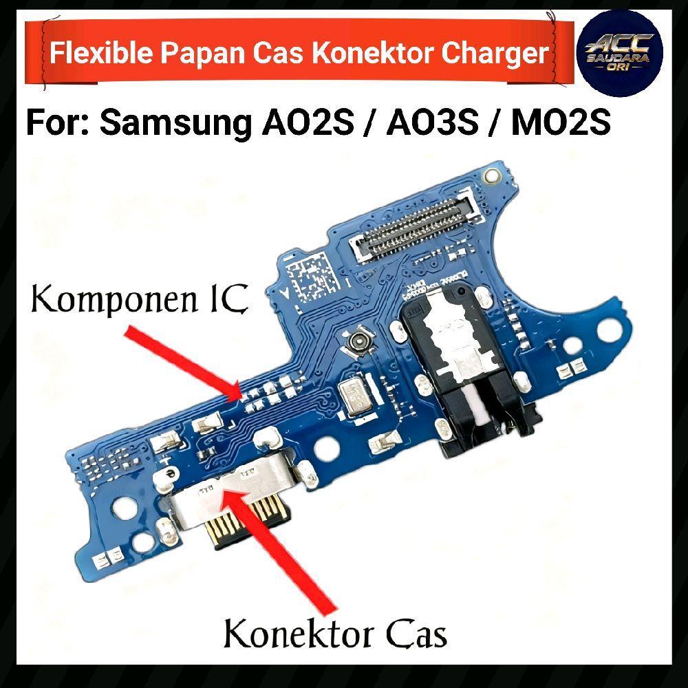 Flexibel Papan Konektor Charger For : Samsung AO2S / AO3S / MO2S Papan Cas Fullset Original Termurah