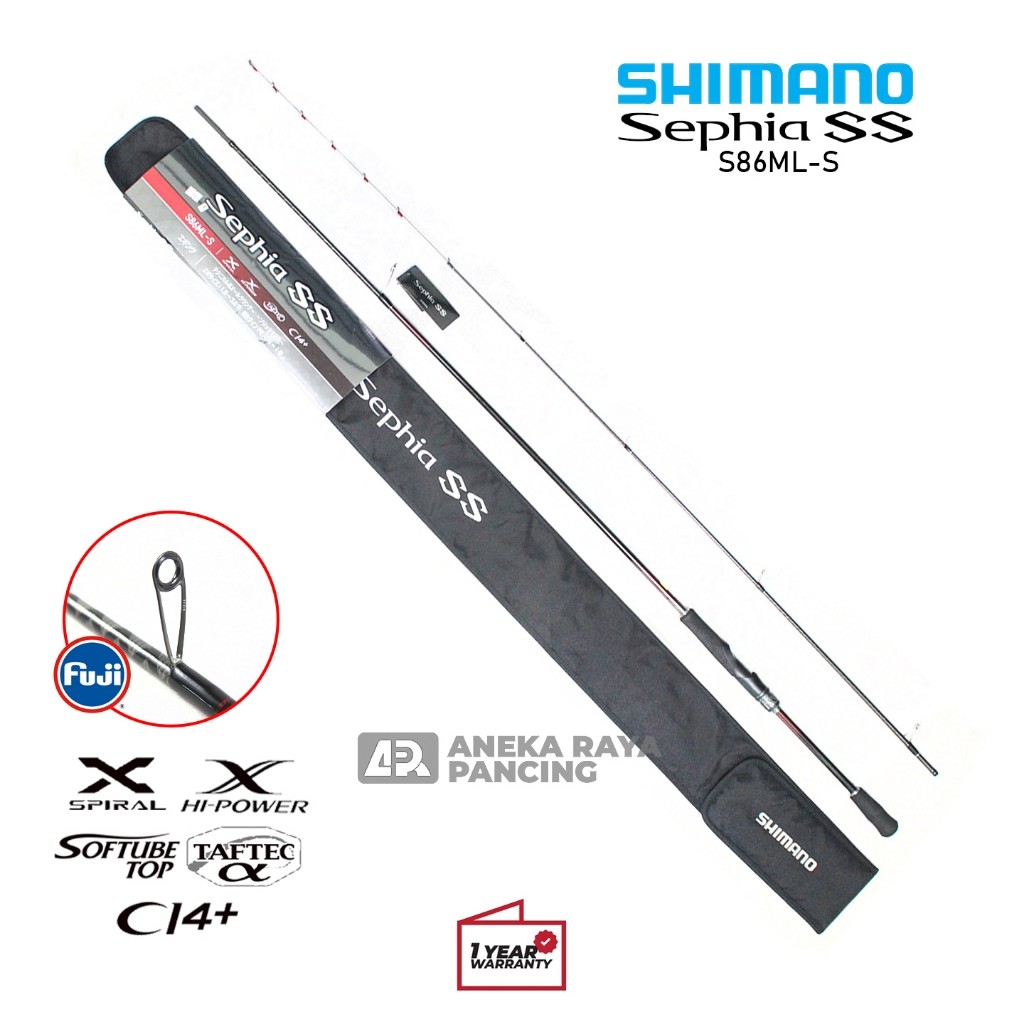 JORAN SPINNING SHIMANO 23 SEPHIA SS ALL SIZE / Joran Eging Terbaik / Joran Cumi / Joran Lentur Ringa